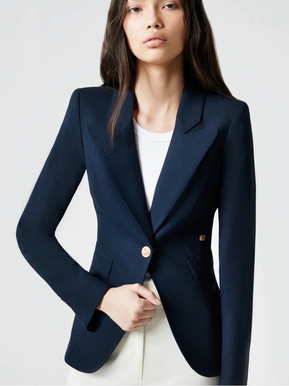 Smythe Classic Duchess Blazer – Navy – Size 14